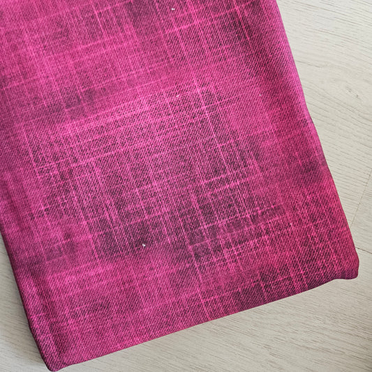 Sommersweat - Jeansoptik Pink 0,5m