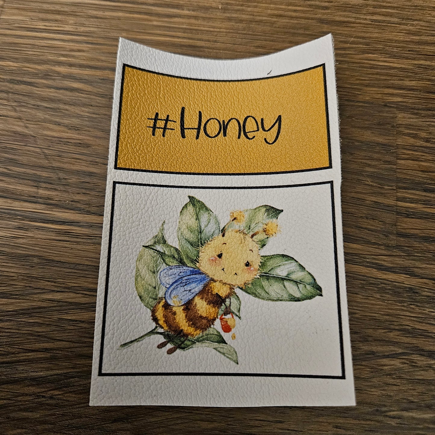 Kunstlederlabel Set - Honey