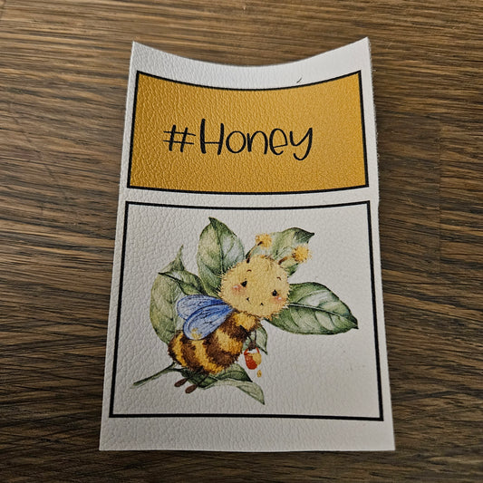 Kunstlederlabel Set - Honey