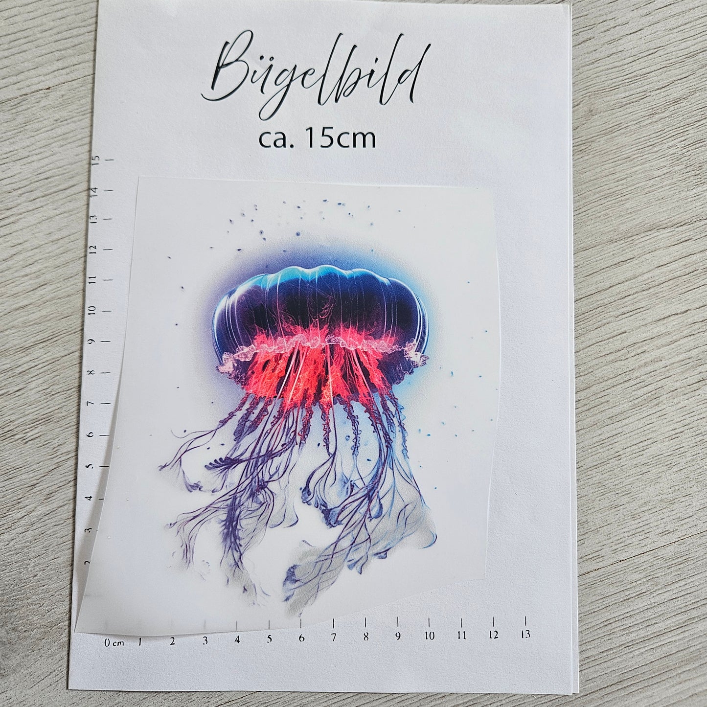 Bügelbild - Qualle ca. 15cm (Kopie)