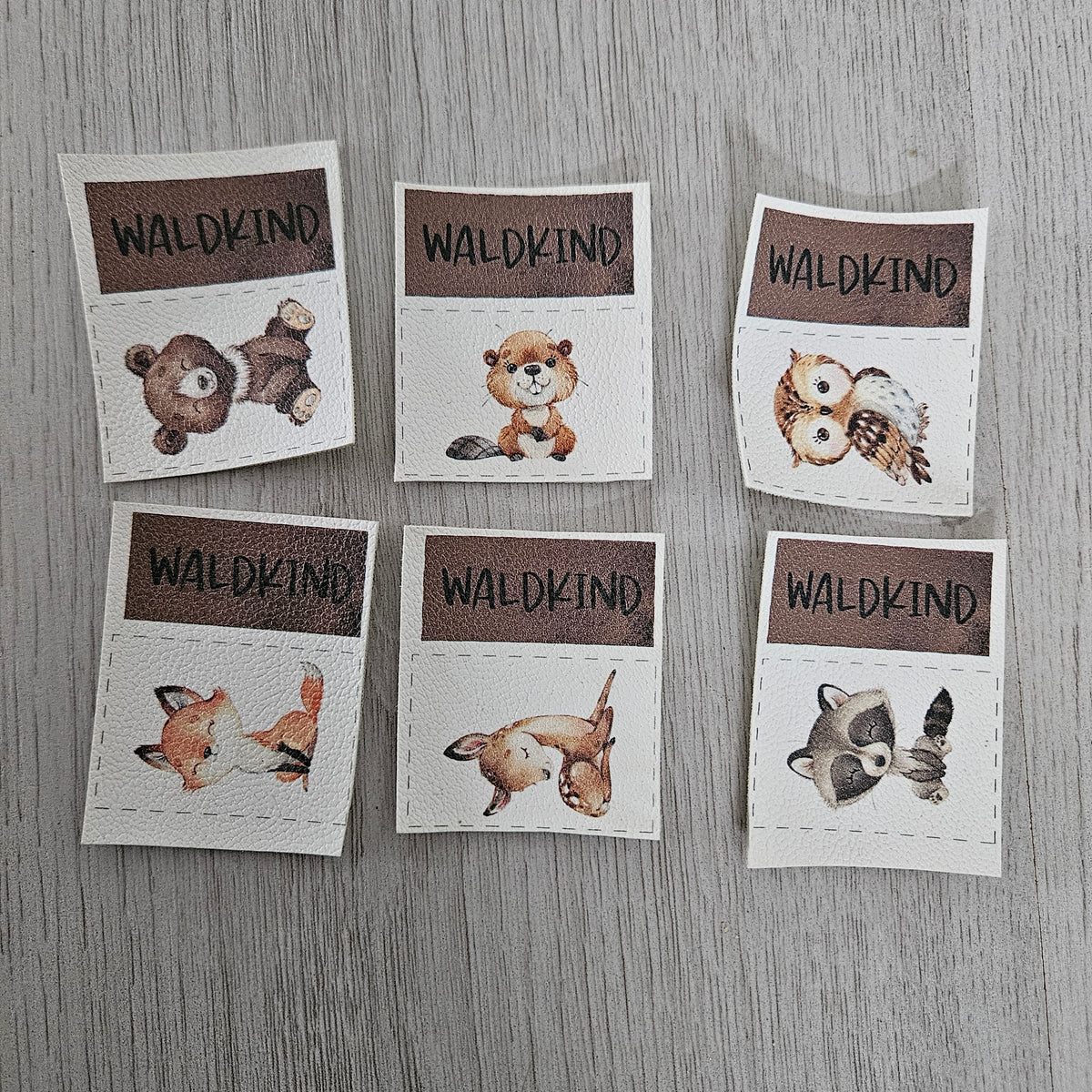 Kunstlederlabel - Waldkinder