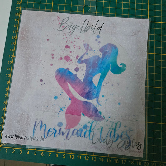Bügelbild - Meramaid Vibes ca. 20cm