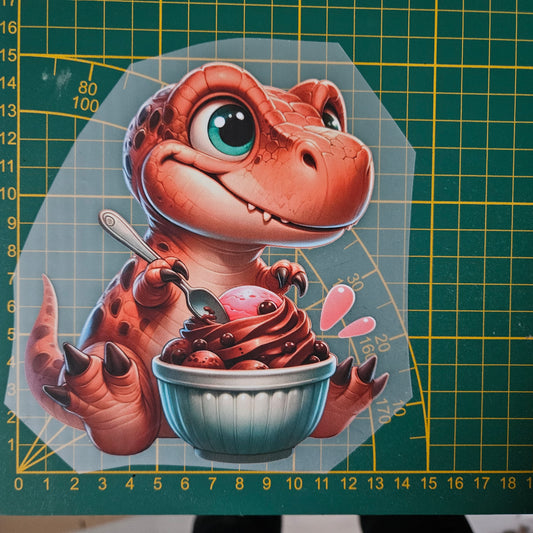 Bügelbild - Trex Backen ca. 15cm