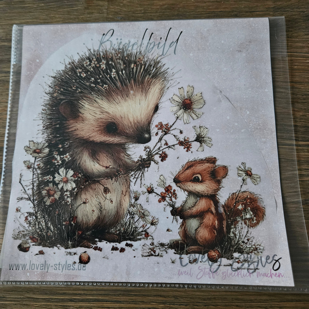 Bügelbild - Waldtiere ca. 20cm