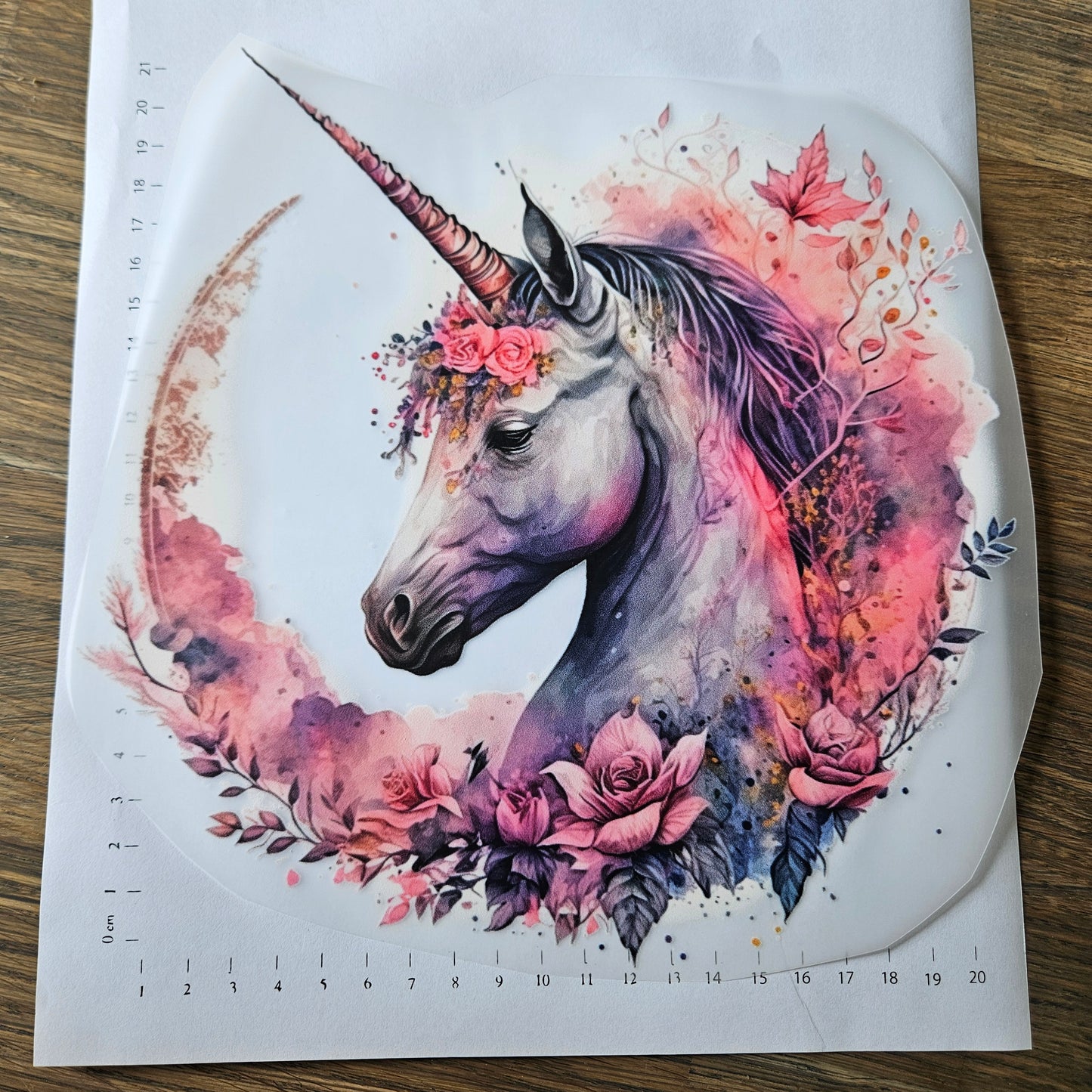 Bügelbild - Einhorn ca. 20cm