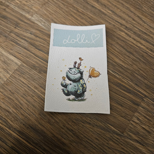 Kunstlederlabel Set - Lolli Monster