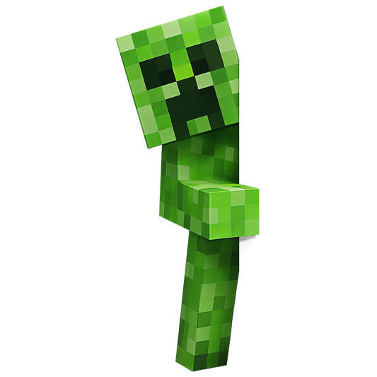 Auktion - Bügelbild - Pixel World Creep - 20cm