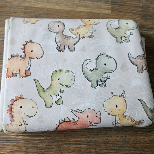 Sommersweat - Dinos Beige - 1m