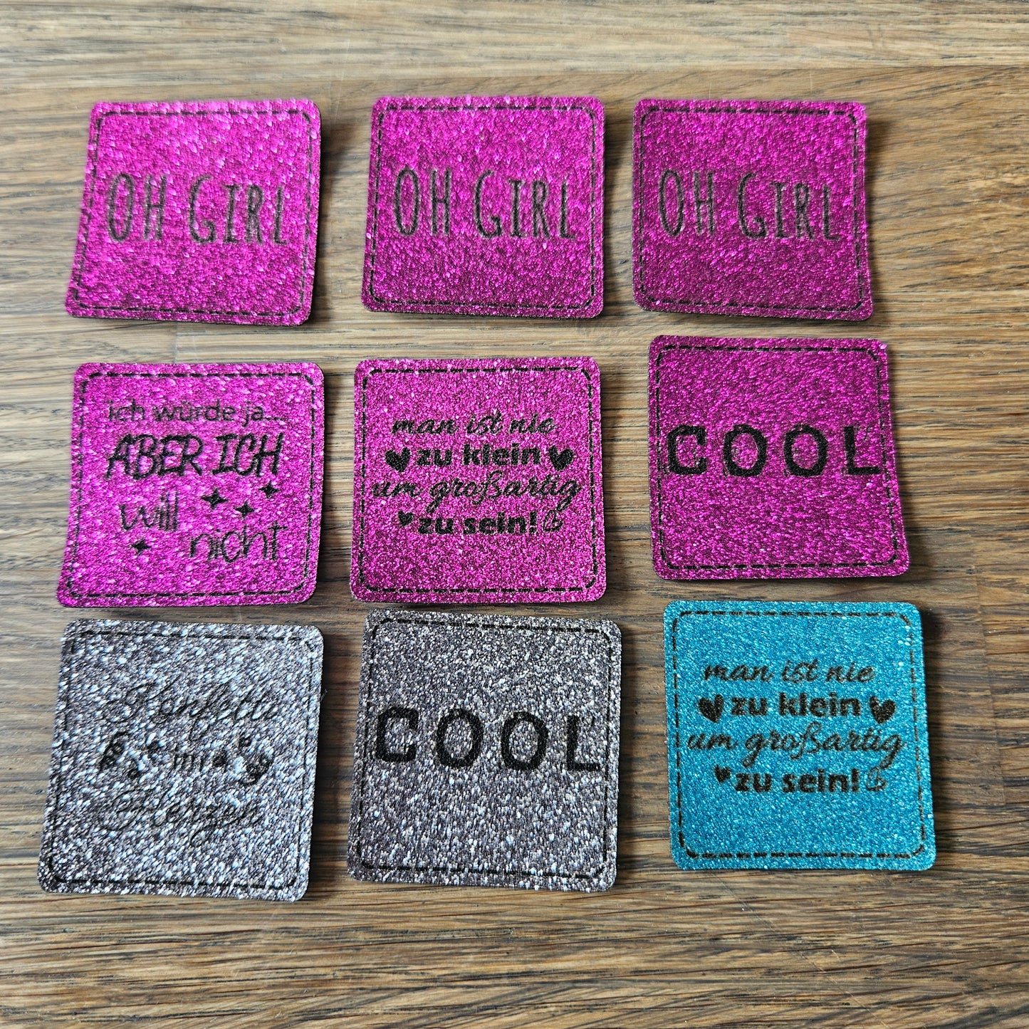 Set Glitzer Patches 4