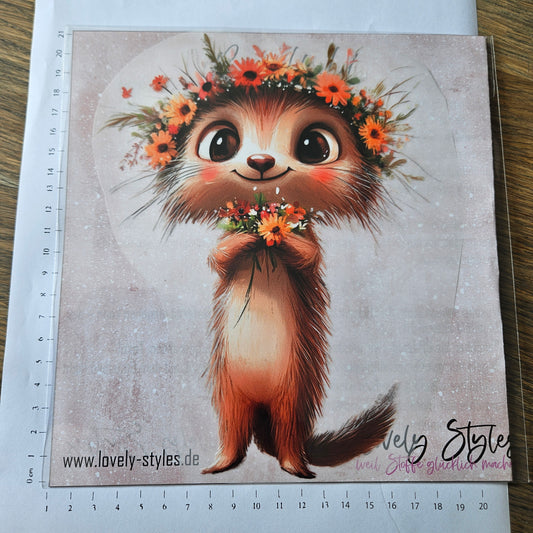 Bügelbild - Süßes Erdmännchen ca. 20cm