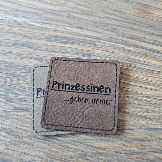Patch - 4x4cm - Prinzessinen gehen immer