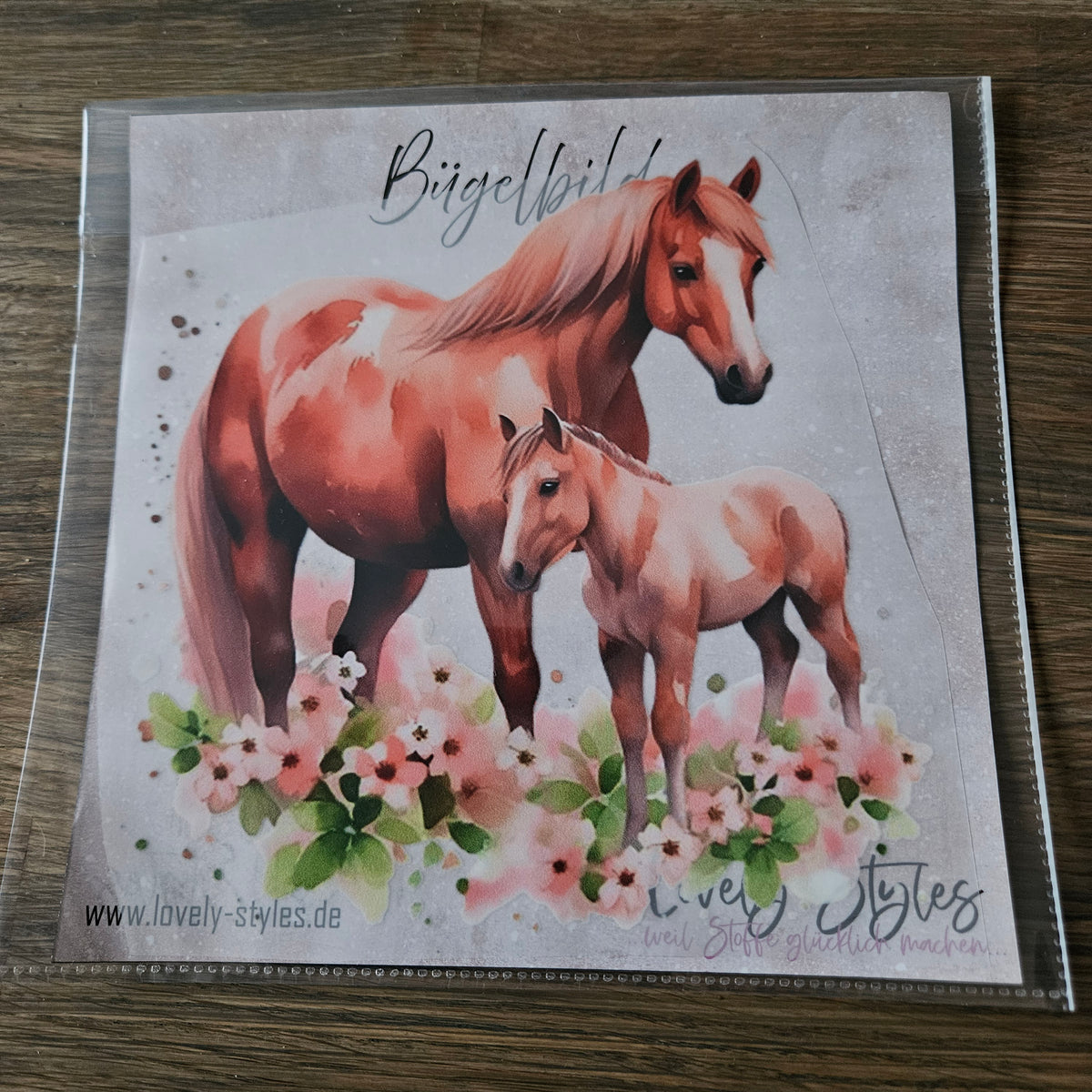 Bügelbild - Pferde ca. 20cm