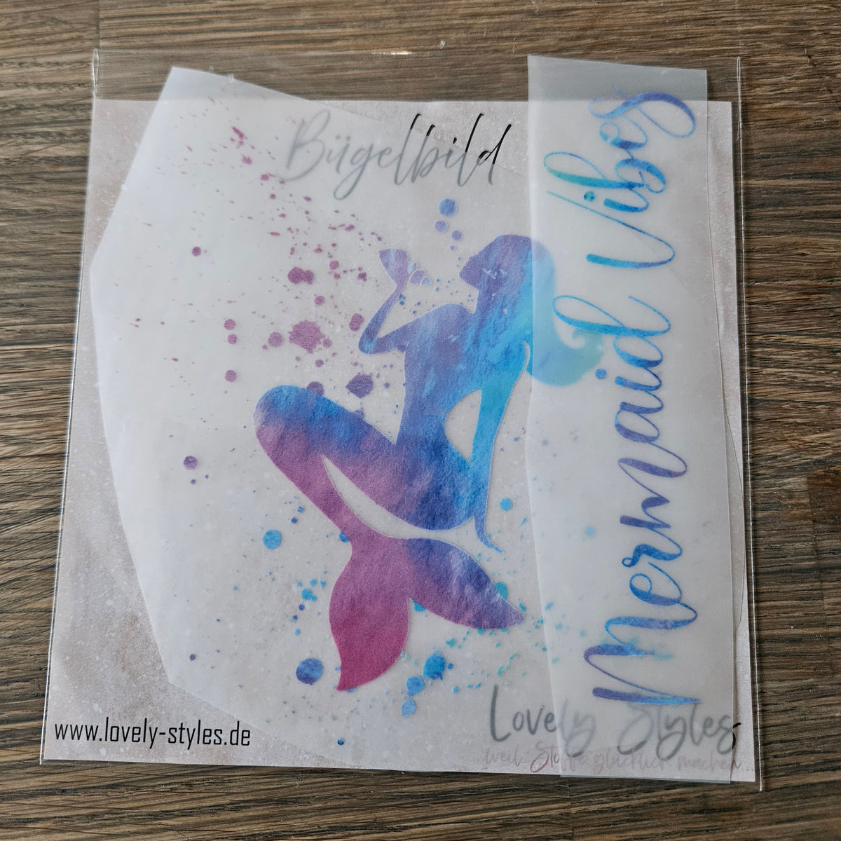 Bügelbild - Meerjungfrau ca. 15cm
