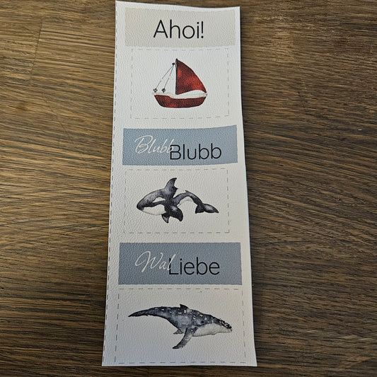Kunstlederlabel Set - Ahoi