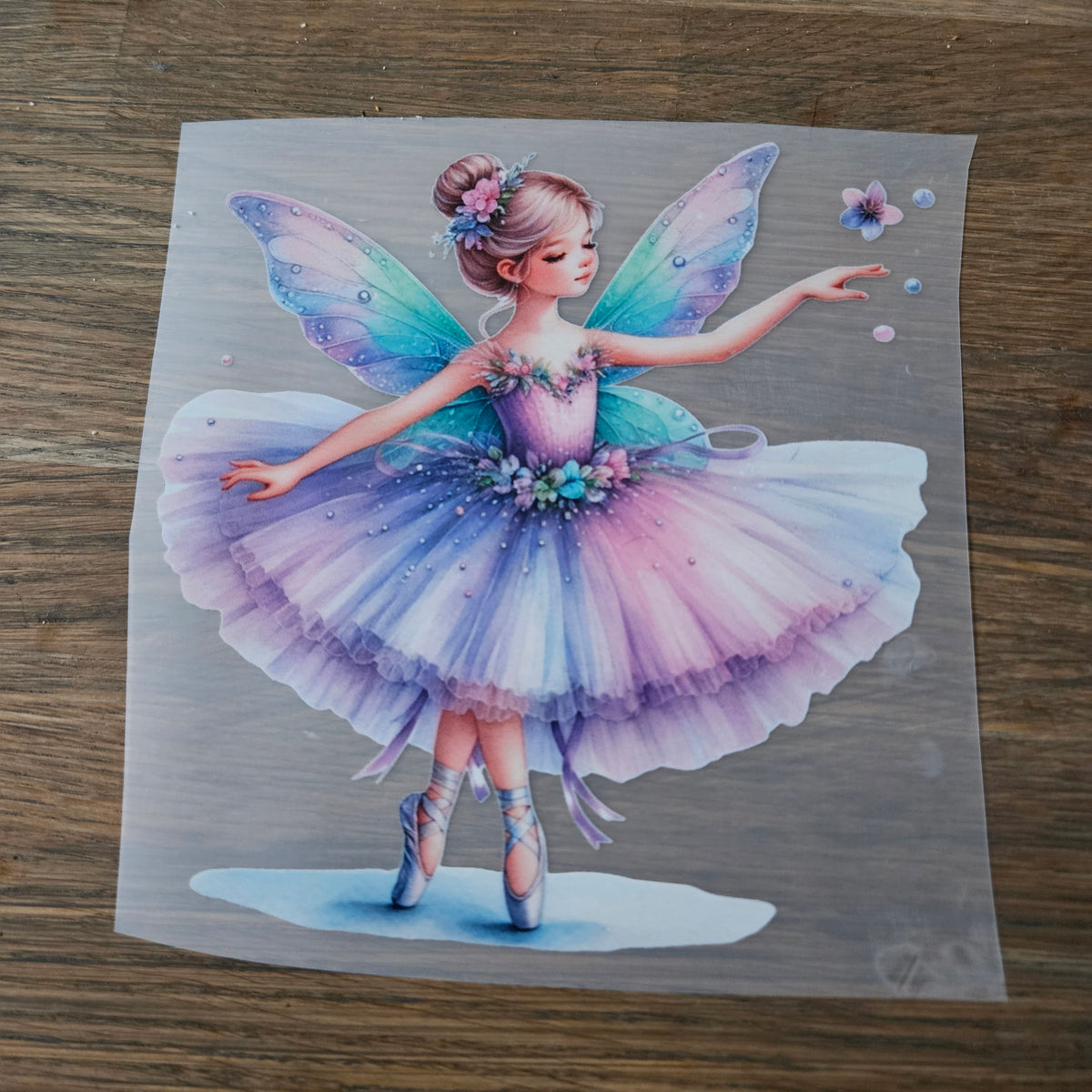Bügelbild - Fee Pastell ca. 20cm
