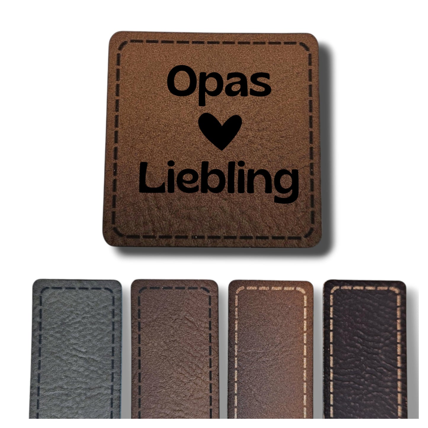 Kunstleder Patch - Opas <3 Liebling