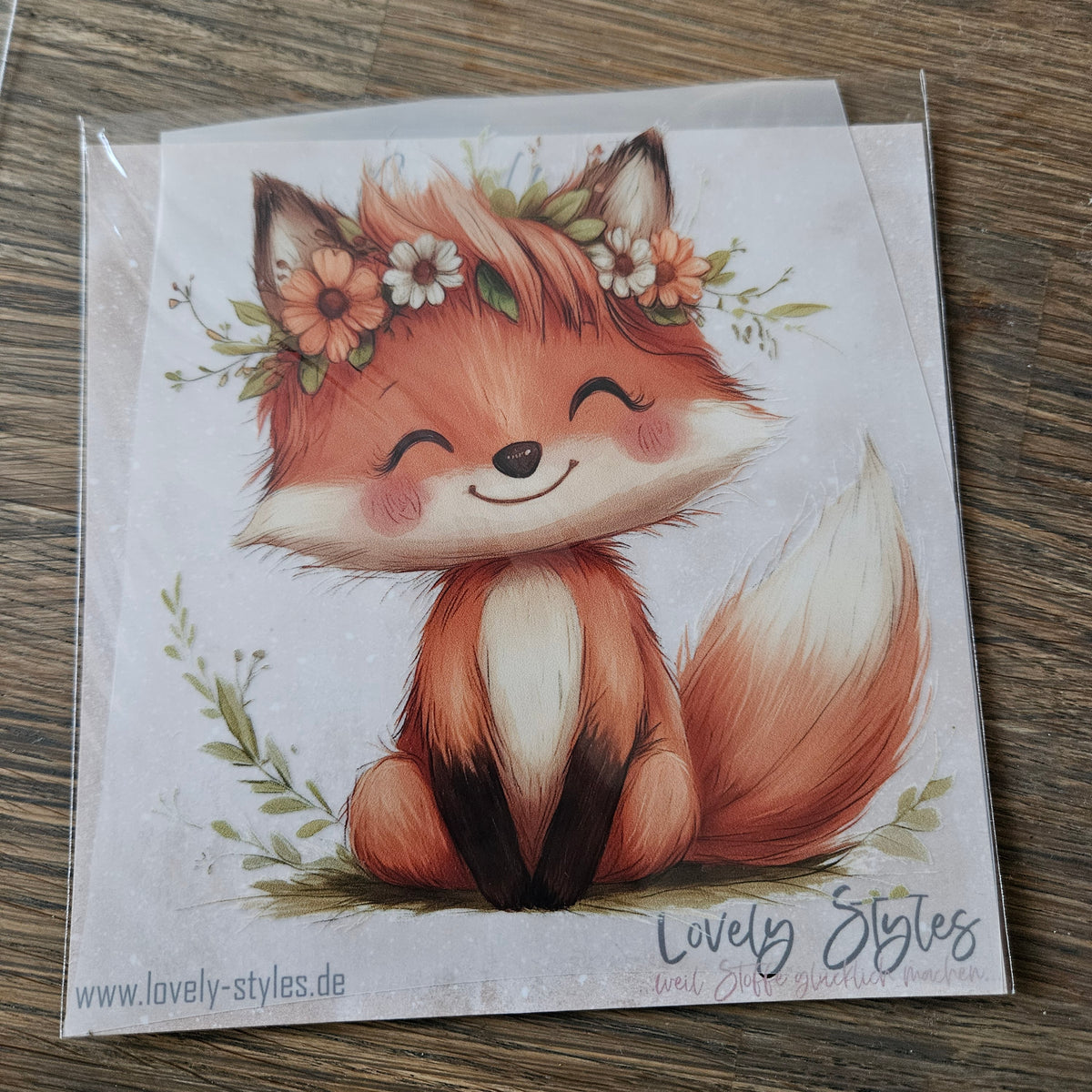 Bügelbild - Fuchs ca. 15cm
