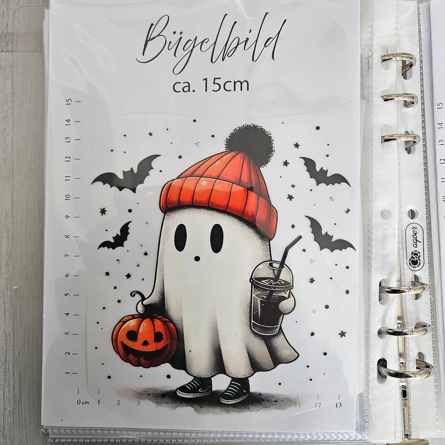 Bügelbild - Geist Coke ca. 15cm