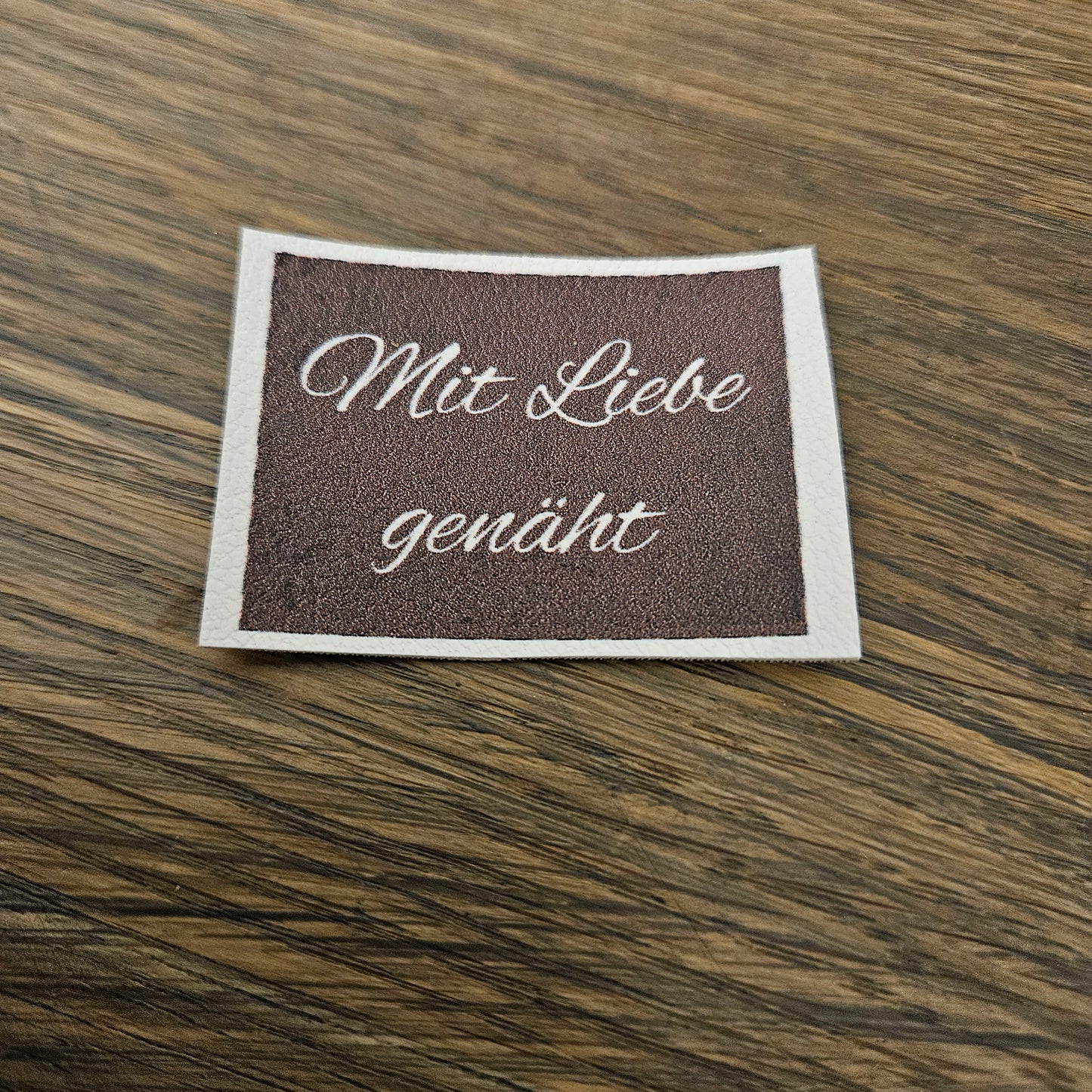 Kunstlederlabel - Mit Liebe genäht
