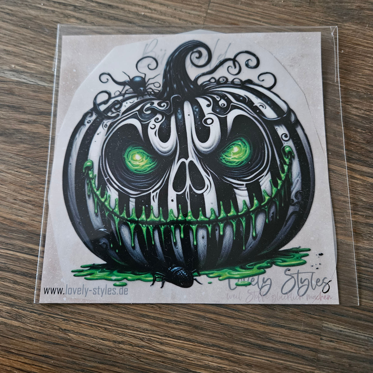 Bügelbild - Kürbis ca. 15cm