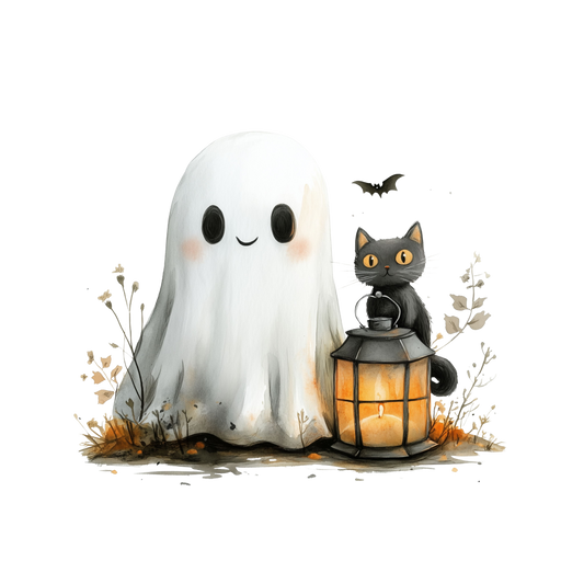 Auktion - Bügelbild - Süßer Geist 6 - 20cm