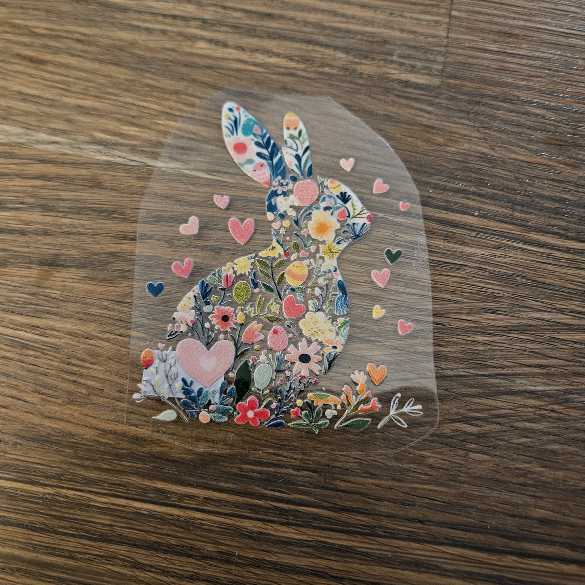 Rub On Aufkleber - Hase ca. 10cm