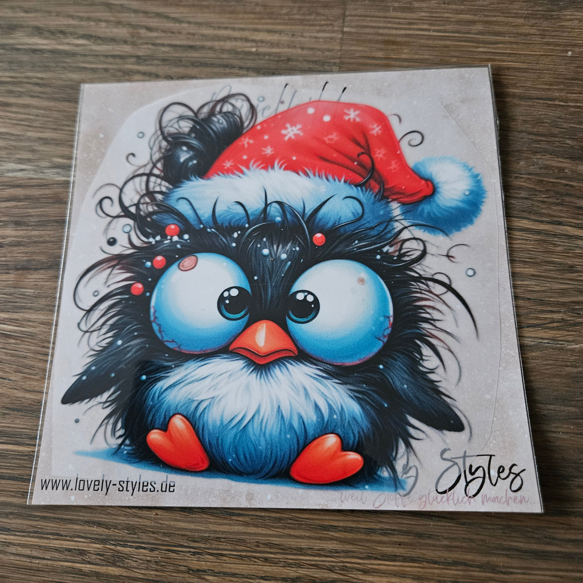 Bügelbild - Pinguin ca. 15cm
