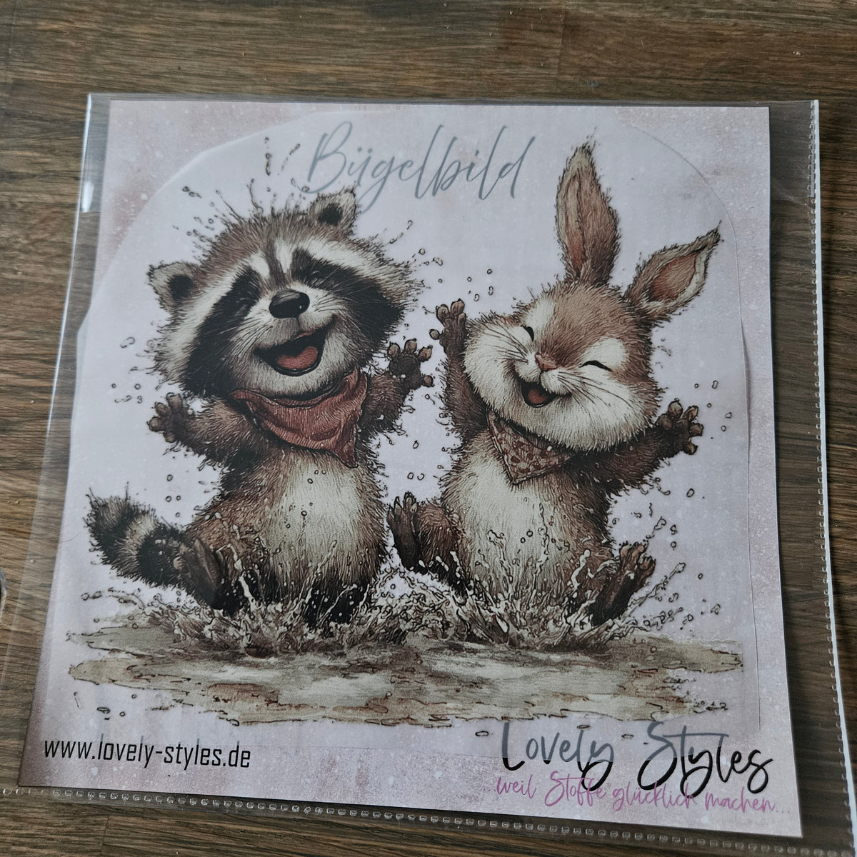 Bügelbild - Waldtiere ca. 20cm