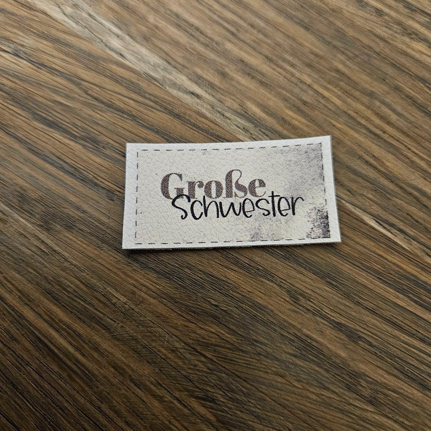 Kunstlederlabel - Geschwister