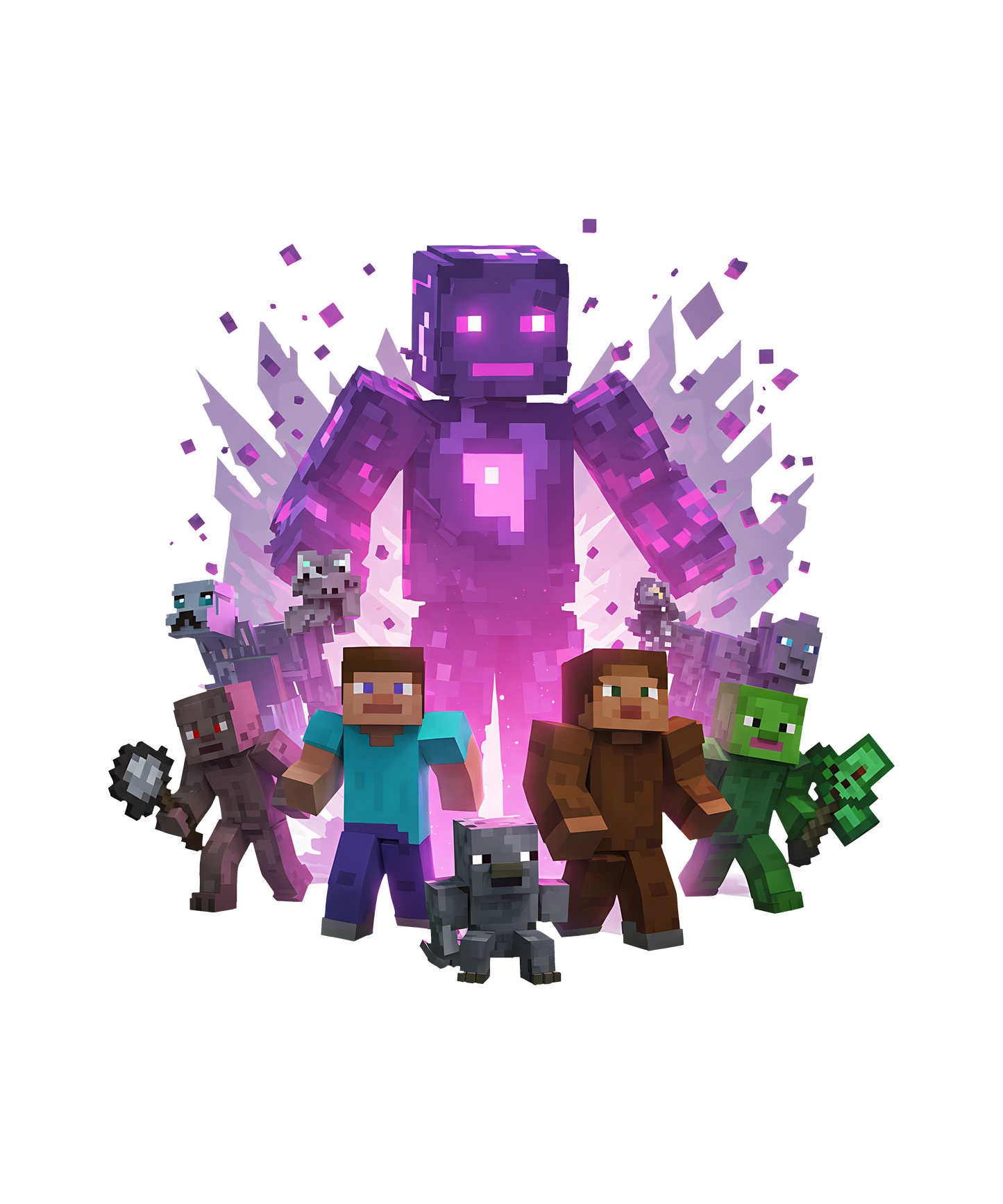 Auktion - Bügelbild - Pixel World 2 - 20cm