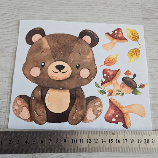 Bügelbild - Set Bär